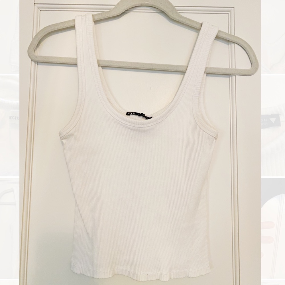 Zara Ribbed Tank Top